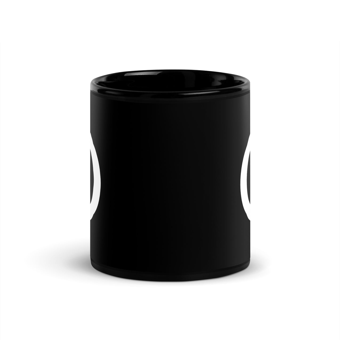 Black Glossy Mug - Circle Logo