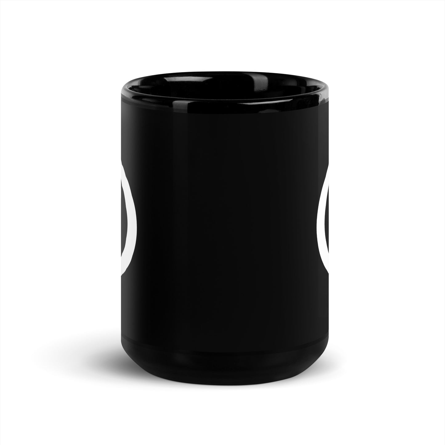 Black Glossy Mug - Circle Logo