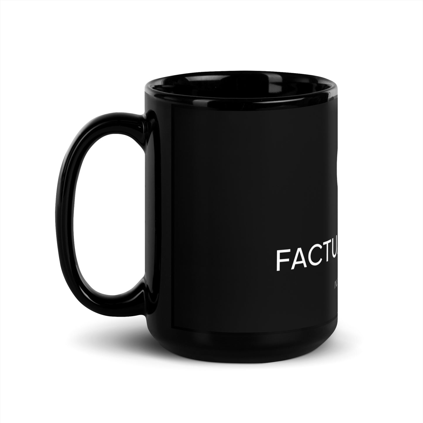 Black Glossy Mug - Full Logo