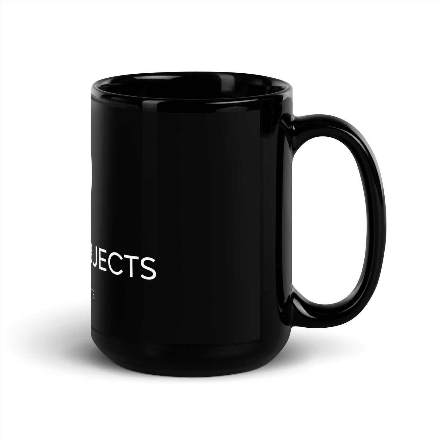 Black Glossy Mug - Full Logo