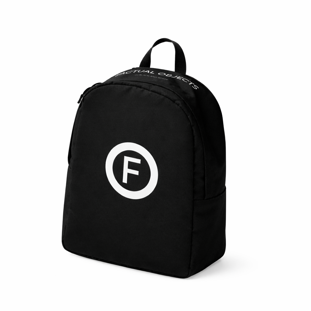 Factual Objects - Circle Logo - Backpack - Black