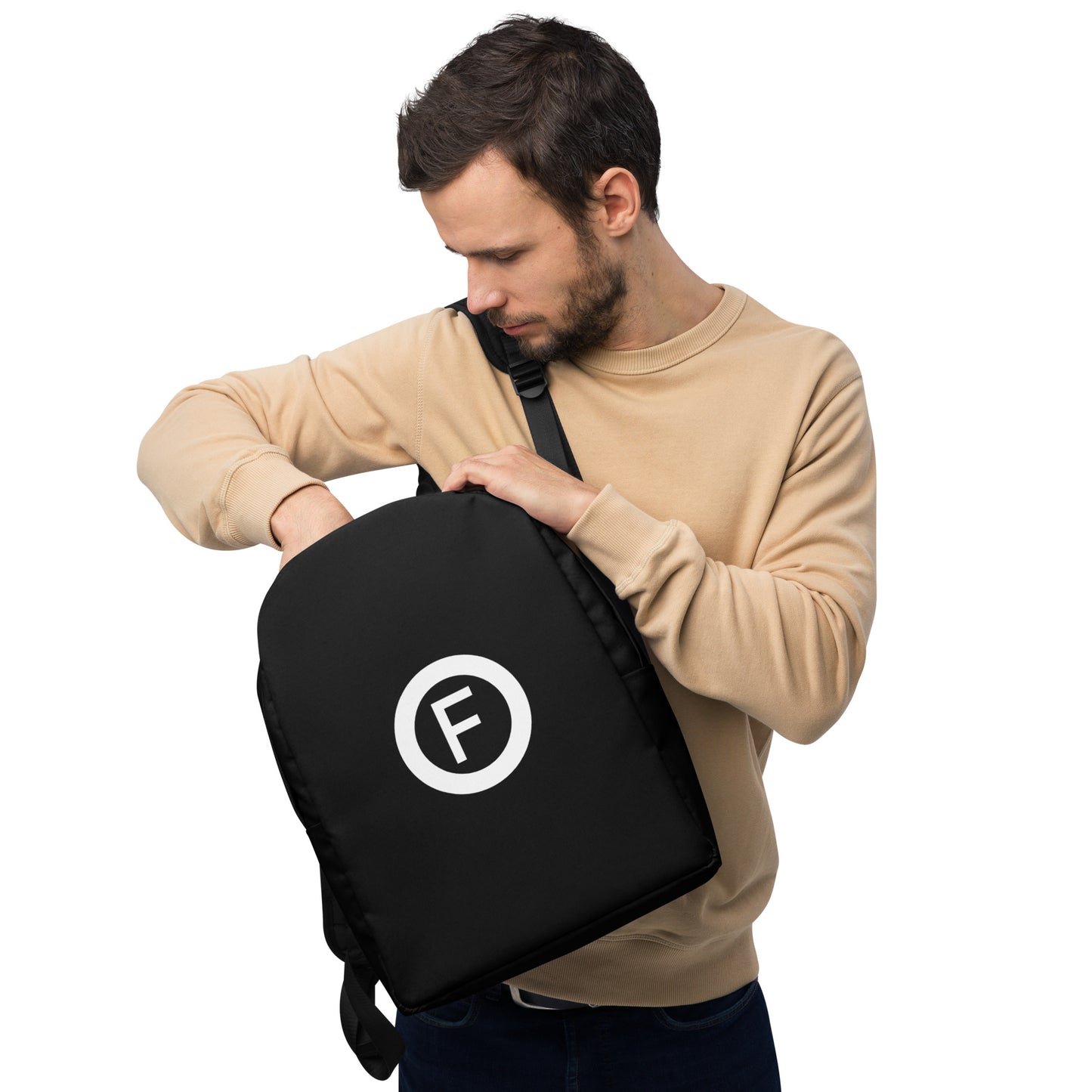 Factual Objects - Circle Logo - Backpack - Black