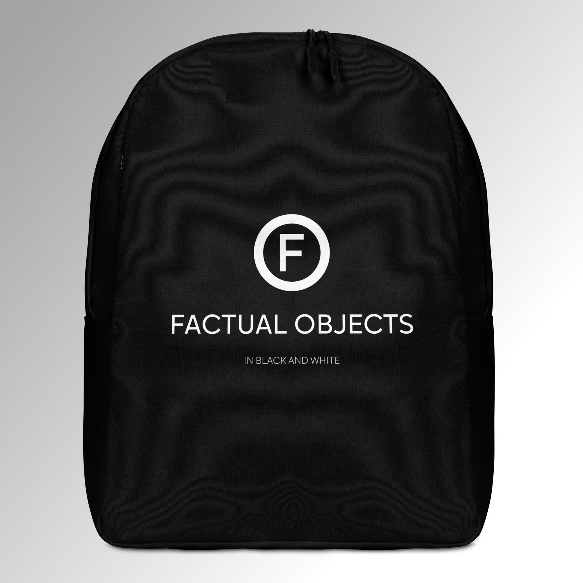 Factual Objects - Logo, Title and Slogan - Backpack - Black