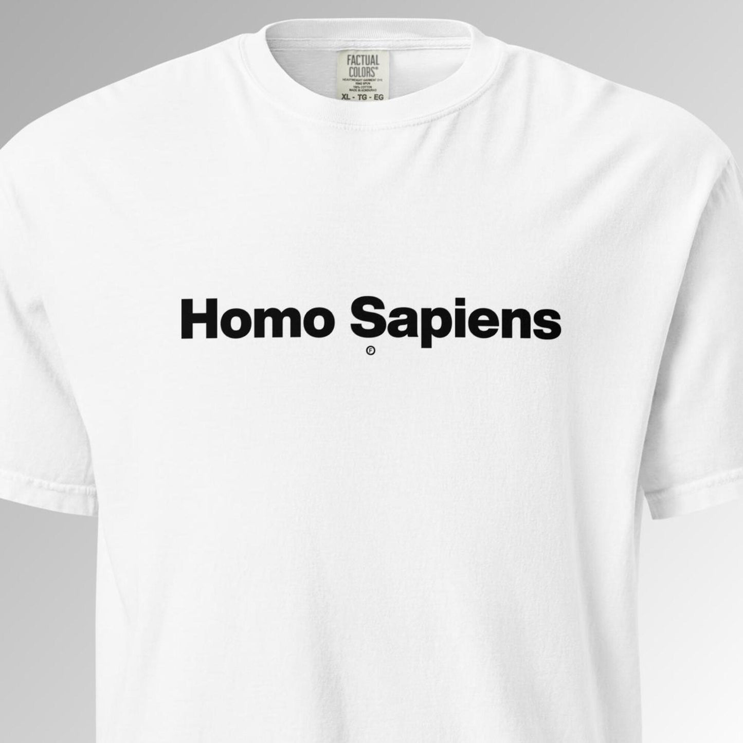 Homo sapiens T-Shirt - White - Factual Objects