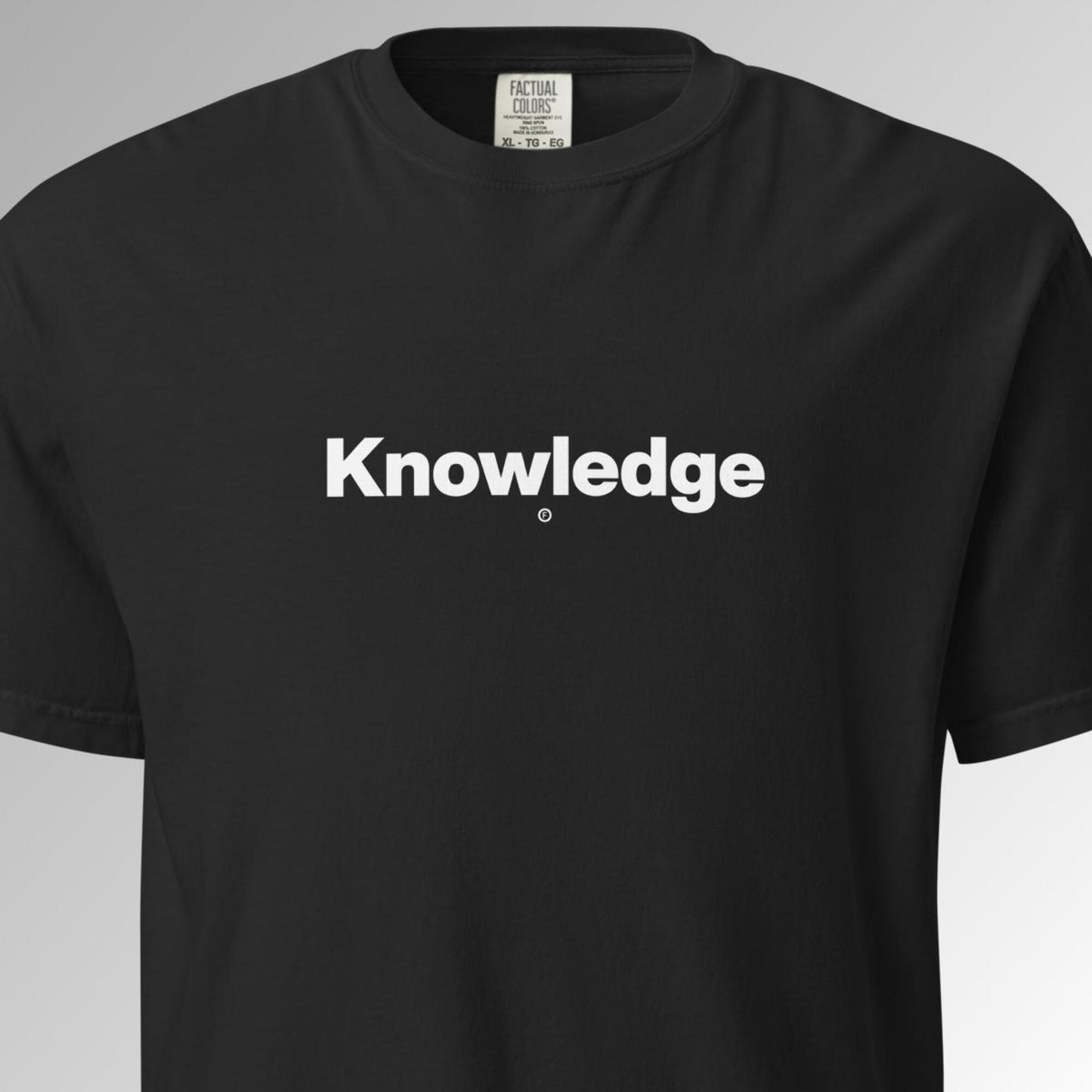 Knowledge T-Shirt - Black - Factual Objects