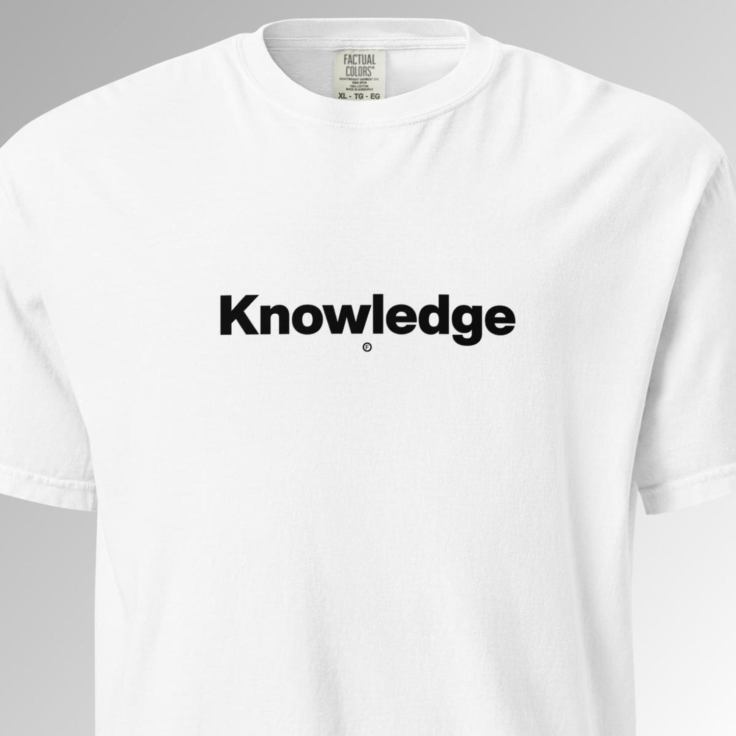 Knowledge T-Shirt - White - Factual Objects