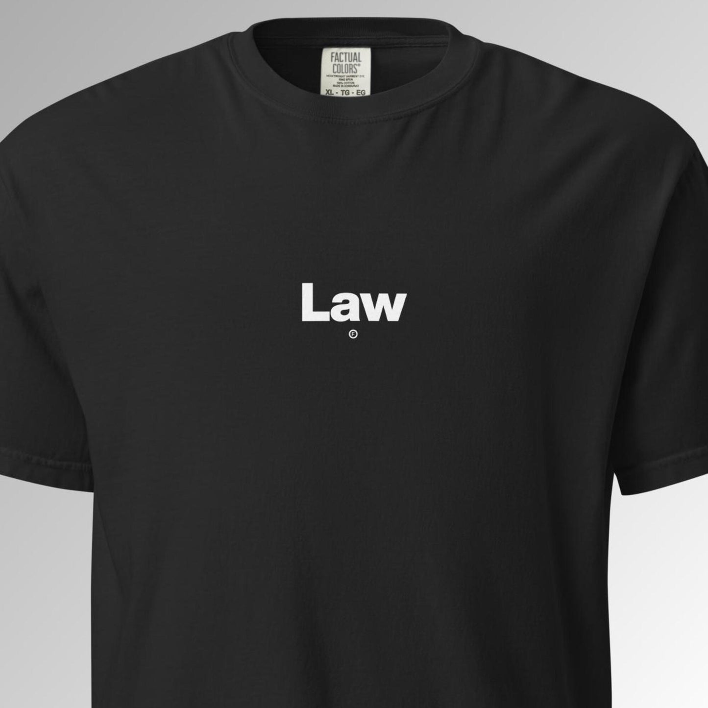 Law T-Shirt - Black - Factual Objects