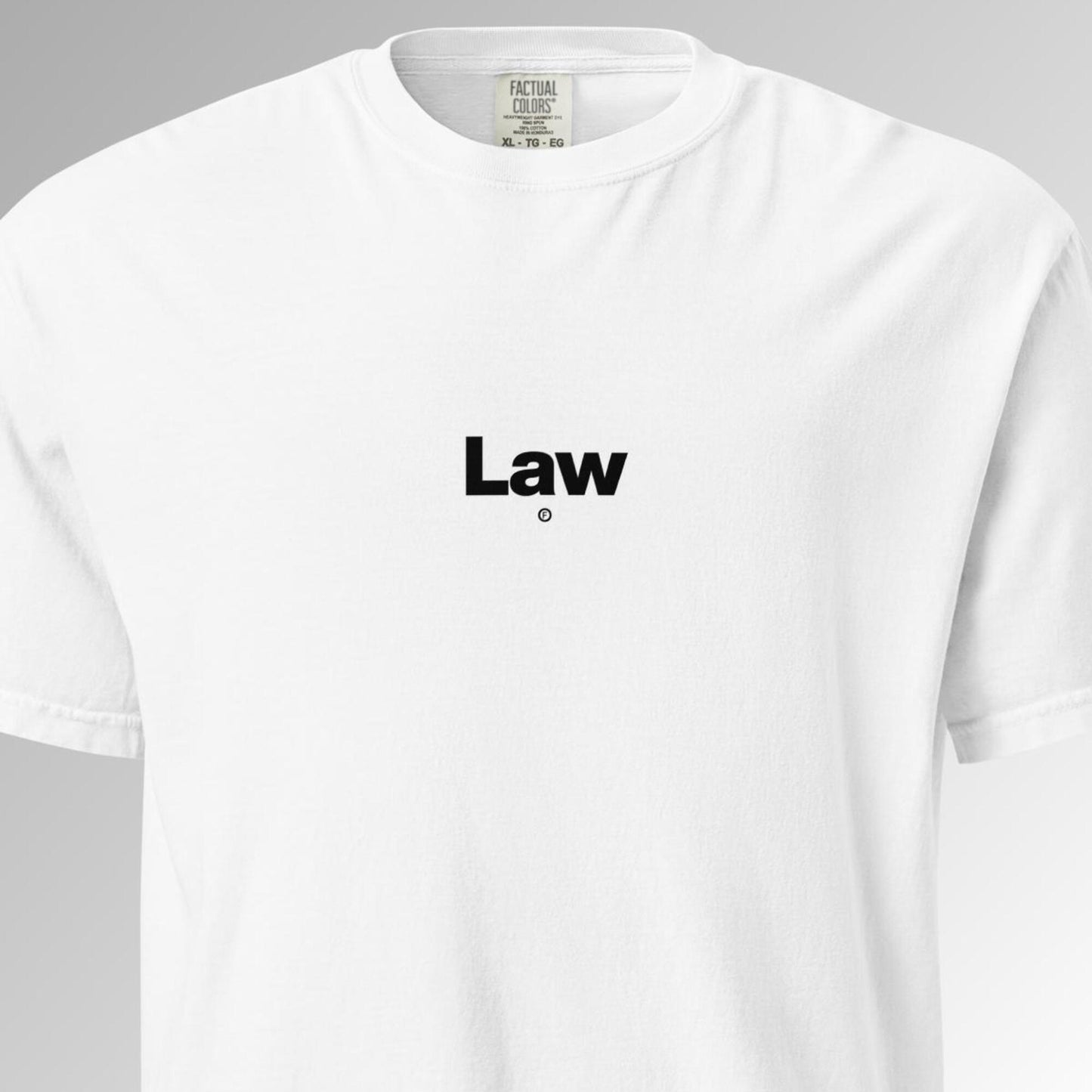 Law T-Shirt - White - Factual Objects