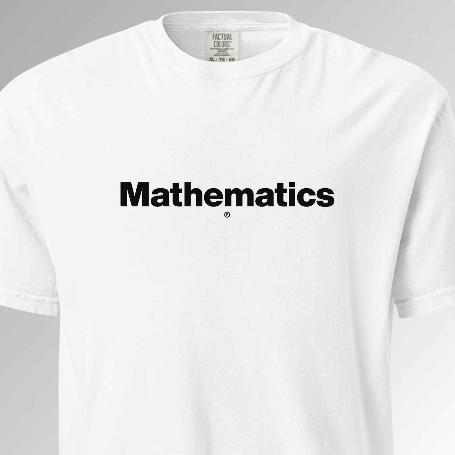 Mathematics T-Shirt - White - Factual Objects