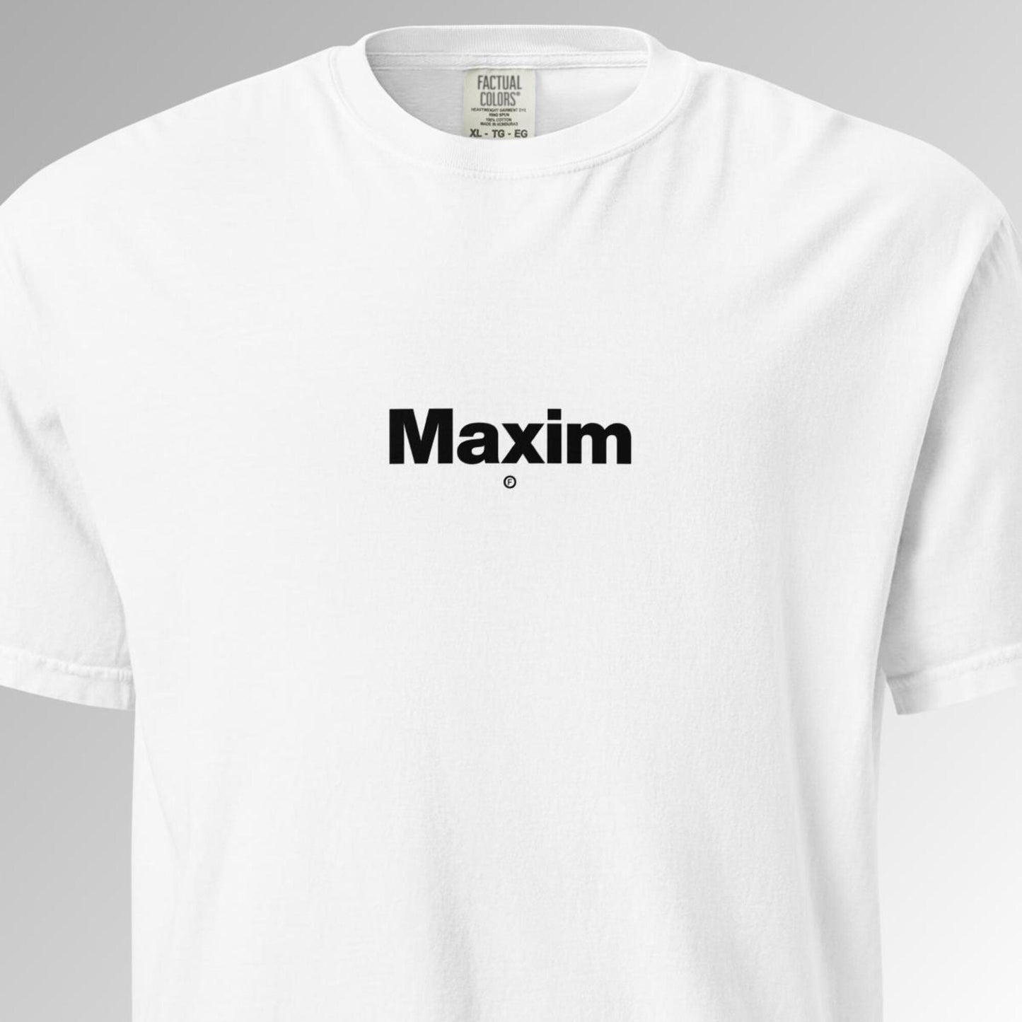 Maxim T-Shirt - White - Factual Objects