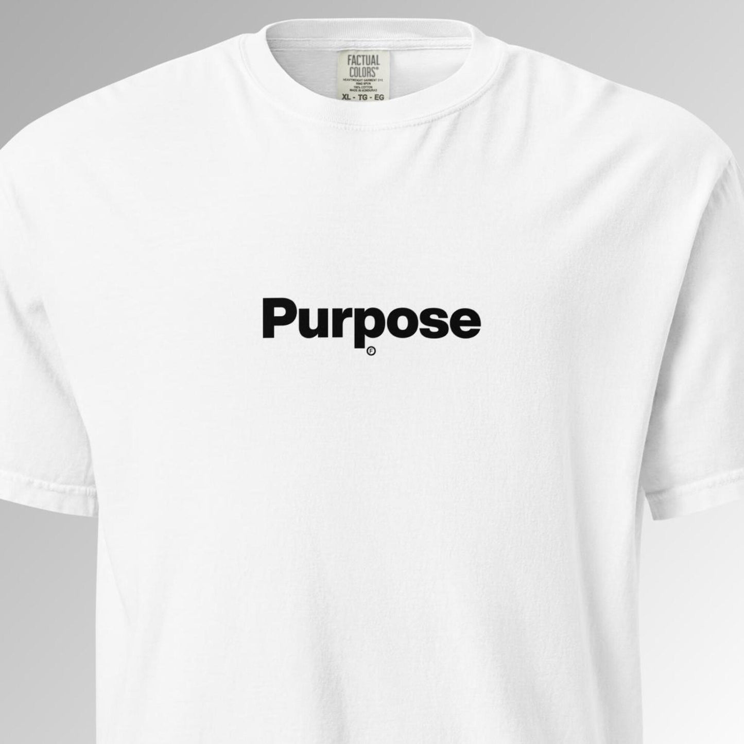 Purpose T-Shirt - White - Factual Objects