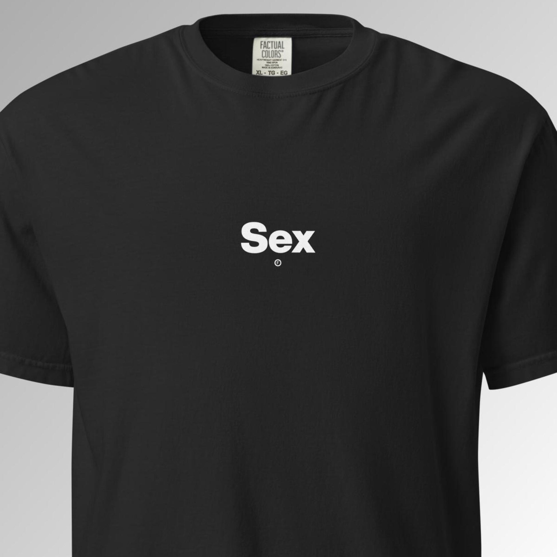 Sex T-Shirt - Black - Factual Objects