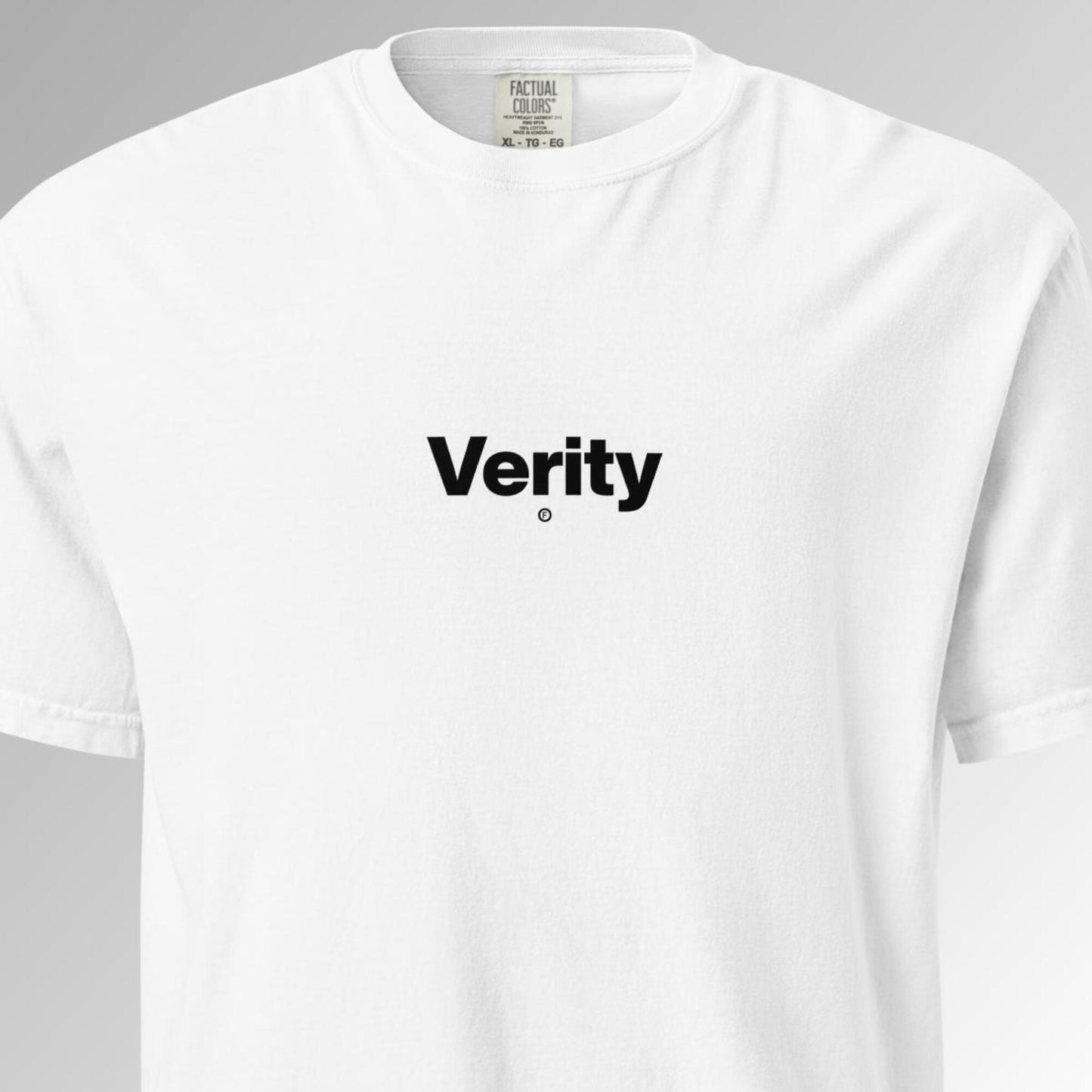 Verity T-Shirt - White - Factual Objects