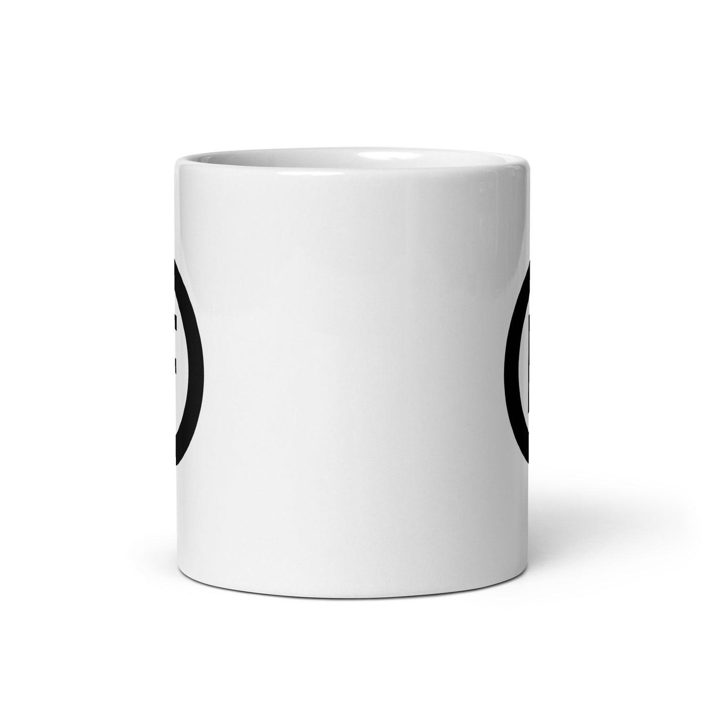 White glossy mug - Circle Logo