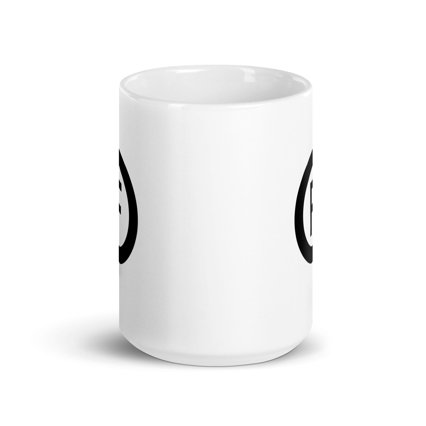 White glossy mug - Circle Logo